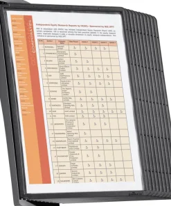 DURABLE Zichtpanelensysteem 10 Panelen A4 Kunststof Zwart