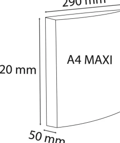 Exacompta 33 mm Presentatieringband PP (Polypropeen) A4 4 Ringen Zwart