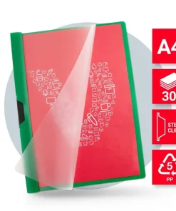 Viking Klemmap 1227950 A4 PP (Polypropeen) 22 (B) x 0,6 (D) x 31 (H) cm Groen